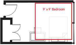 Large Bedrooms at Lucky