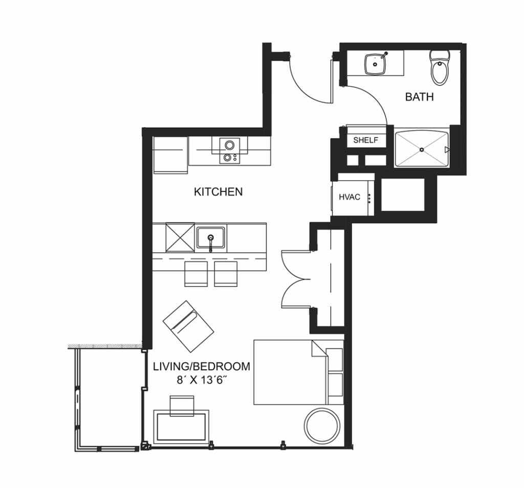 Lucky Apt. 1216 Floorplan