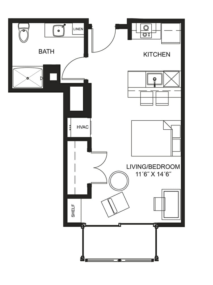 Lucky Apt. 1408 Floorplan
