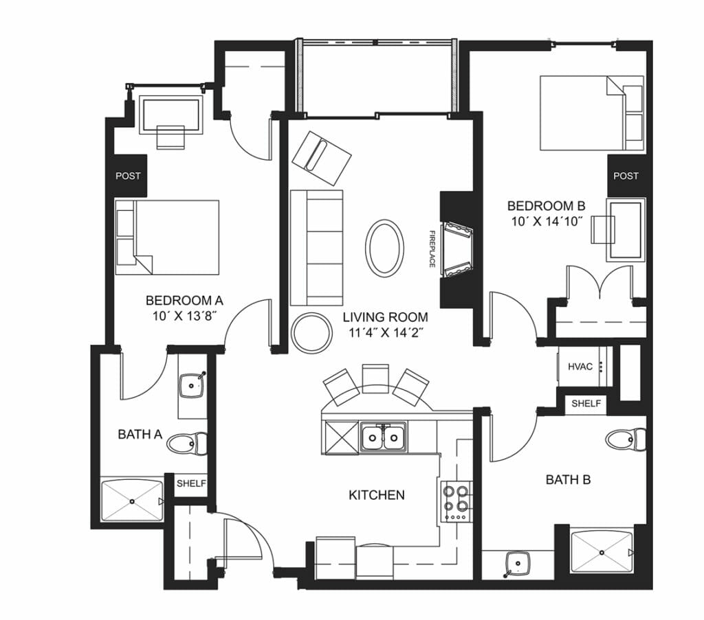 Lucky Apt. 1203 Floorplan